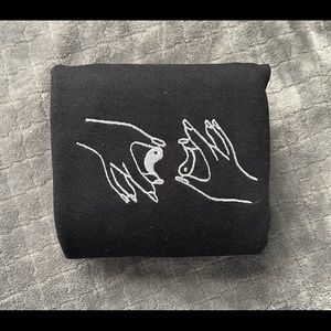 Ying Yang  Embroidered Crewneck